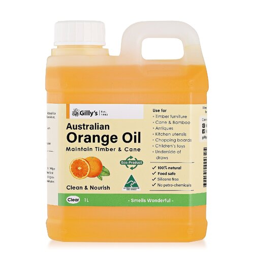 Gilly's Australian 1L Orange Oil Maintenance Polish For Timber/Cane