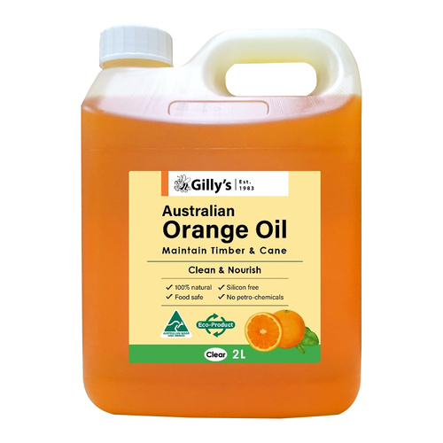 Gilly's Australian 2L Orange Oil Maintenance Polish For Timber/Cane