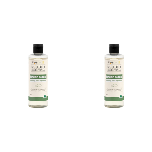 2PK Gilly's Brush Soap Cleaner w/ Eucalyptus Oil Non Toxic 250ml