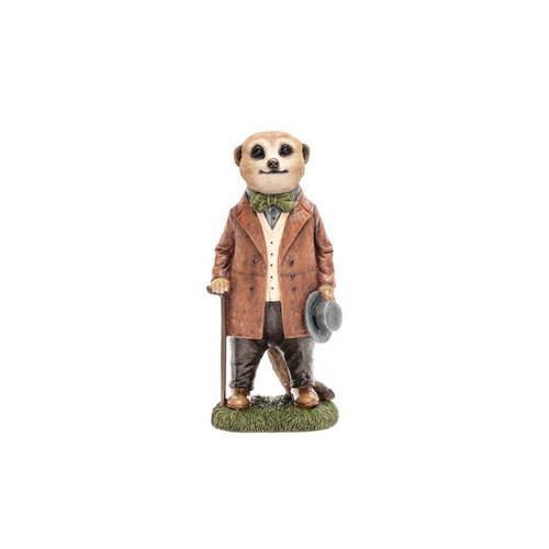 A.FRESCO Polyresin Meerkat Character Figurine 13x31cm