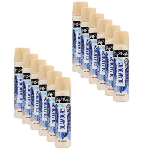 12PK Impulse Into Glamour Inspired by Muguet & Peach Body Fragrance 50G