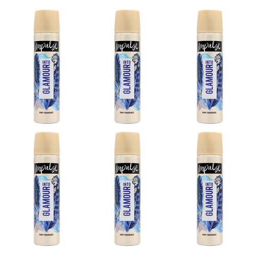 6PK Impulse Into Glamour Inspired by Muguet & Peach Body Fragrance 50G