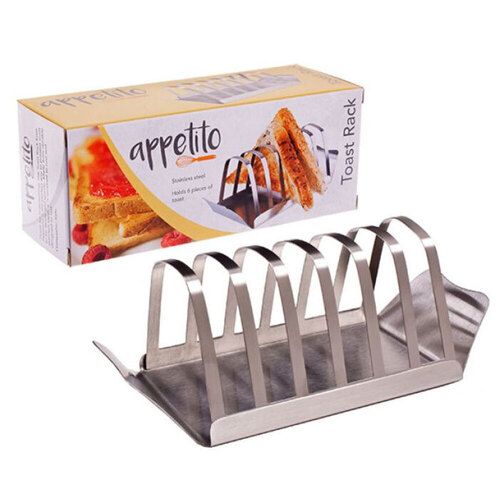 Appetito Toast Rack w/ Tray Stainless Steel