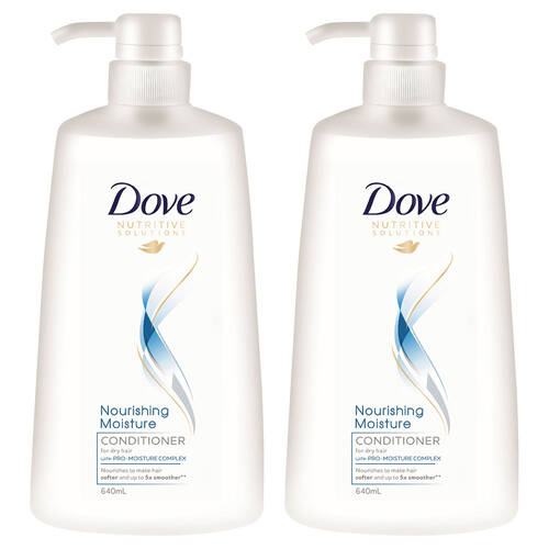 2PK Dove 640ml Conditioner Nourishing Moisture f/ Dry Hair