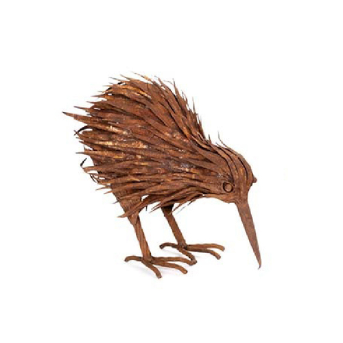 Kiwi Rust Metal Animal Ornament Garden Decor - Assorted
