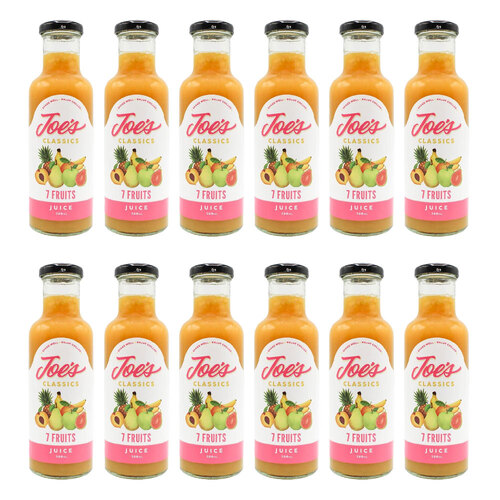 12PK Joe's Classic 350ml Juice 7 Fruit Healthy Bottled Drink