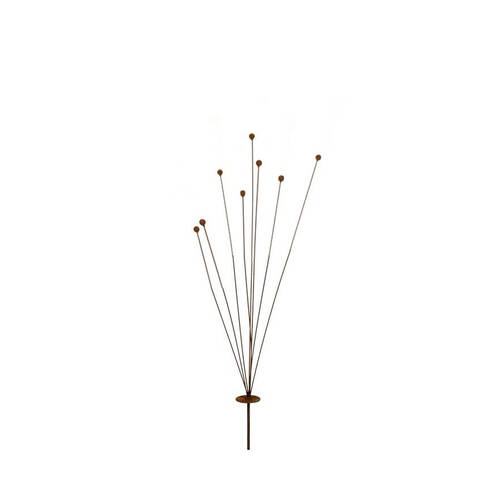 A.FRESCO Metal Stake Spray Knobby Club Rush Short 5x95cm - Rust