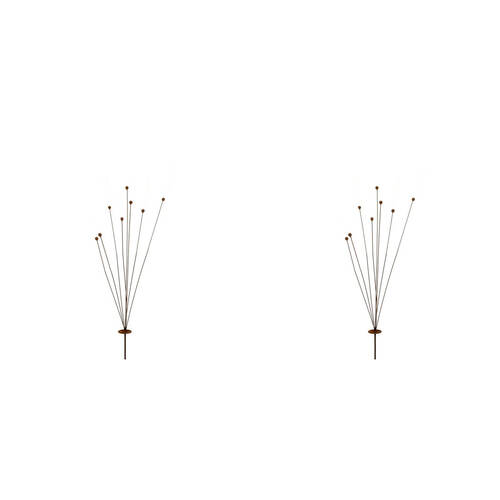 2PK A.FRESCO Metal Stake Spray Knobby Club Rush Short 5x95cm - Rust