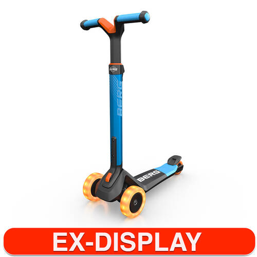 Berg Nexo Foldable Kids' Scooter with Lights – Blue, Age 2+