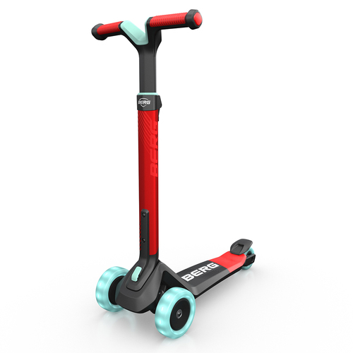 Berg Nexo Foldable Kids/Children's Scooter With Lights Red 2y+