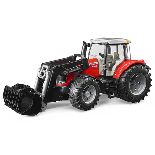 Bruder 1:16 Massey Ferguson 7624 44.5cm Tractor w/ Front End Loader Toy 3y+
