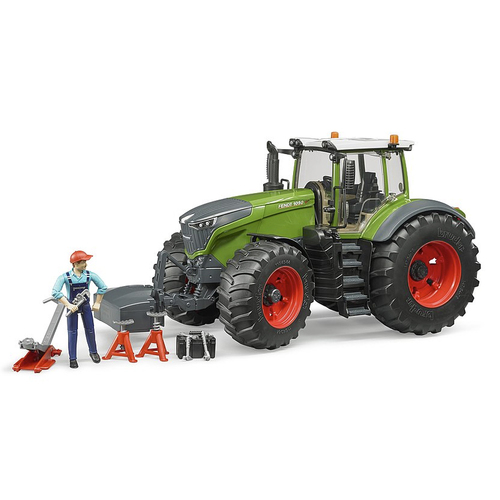 Bruder 1:16 Fendt 1050 Vario Tractor With Toy Mechanic/Garage Equipment 4y+