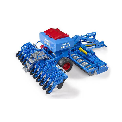 Bruder ABS Lemken Solitair 9-Sowing Combo Farm Vehicle 43.5cm Toy Blue 4y+