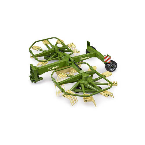 Bruder ABS Krone Dual Rotary Swath Windrower Farm Vehicle 45cm Toy Green 4+