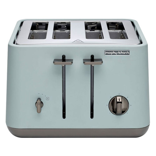 Morphy Richards Aspect Black Chrome Toaster Willow Green