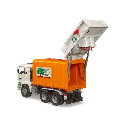 Bruder 1:16 Man TGA Rear Loading Garbage Truck Scale Model Kids Toy 3y+