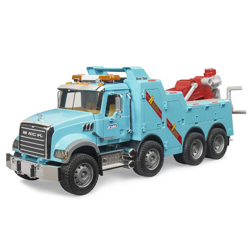 Bruder Mack Granite Heavy Haulage Tow Truck with L&S Module Kids Toy Blue