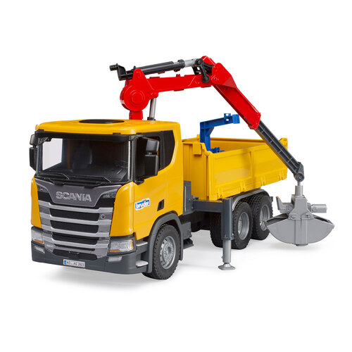 Bruder 1:16 Scania Super 560R Construction Truck With Crane Set Kids Toy 3+