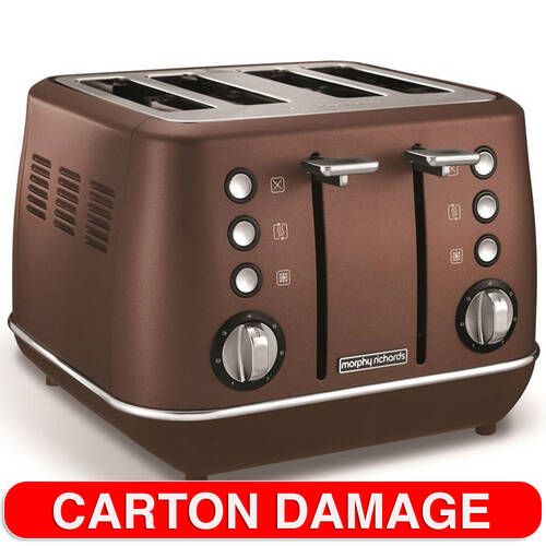 Morphy Richards Evoke 4 Slice Toaster - Bronze CARTON DAMAGE