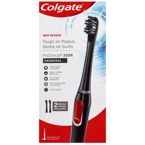 Colgate ProClinical 250R Deep Clean Tooth Brush - Charcoal