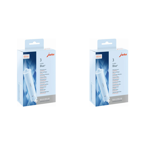 2x 3pc Jura Claris Blue+ Filter For Jura Coffee Machine        
