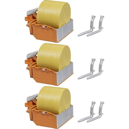 2PK Bruder Farming Tractor Loading Box with Forks & 1 Round Bale Kids Toy