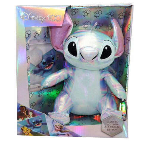 Disney 100 Limited Edition Kids/Childrens Plush - Irridescent Stitch 3Y+