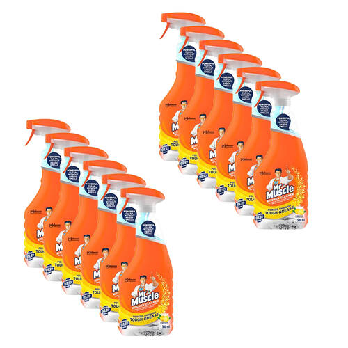 12PK Mr. Muscle Liquid Spray Kitchen Cleaner 500ml - Lemon