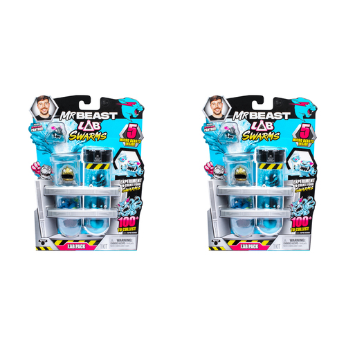 2x 5pc MrBeast Lab Swarms S1 Test Tube 3cm Assorted 5y+