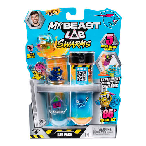 5pc Mr Beast Lab Swarms S2 Experiment Action Figure Toy Kit Assorted 5y+