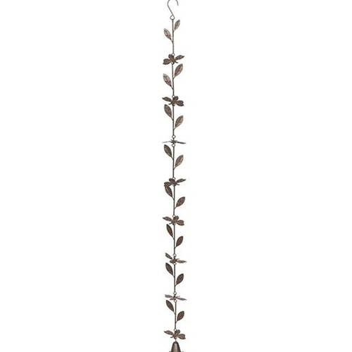 A.FRESCO Bee Chain w/ Bell Rust Hanging Garden Decor 8x130cm - Assorted