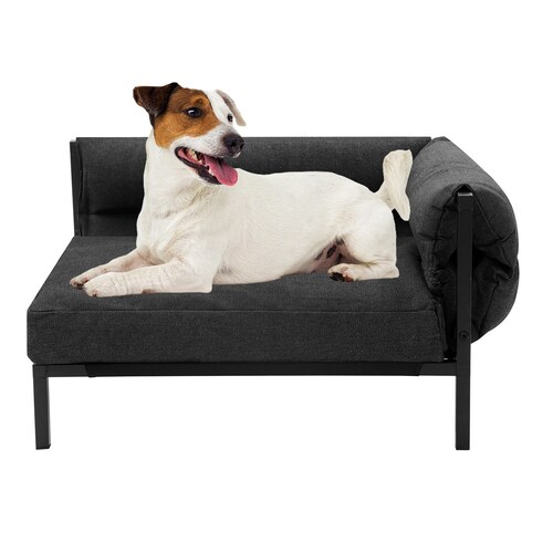 Paws & Claws Elevated Sofa Pet Bed Medium 64.5x49cm - Grey Denim