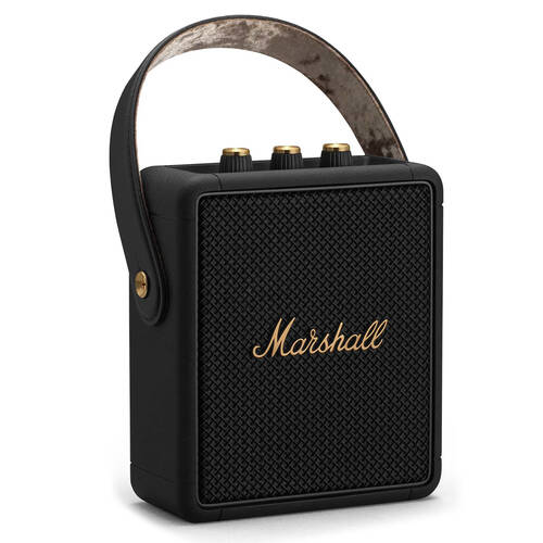 Marshall Stockwell II Portable Bluetooth Speakers For Phones Black & Brass