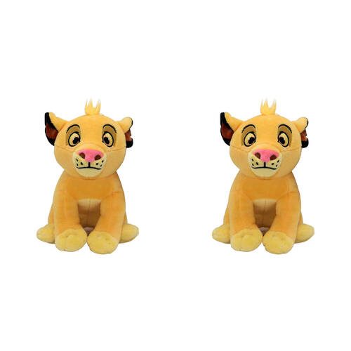 2PK Resoftables Lion King Small Simba Plush Soft Toy Kids - Yellow 0+