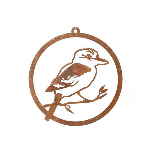  Metal Single Ring Kookaburra 30x1.5mm - Rust