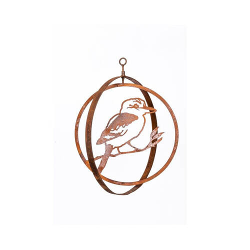 A.FRESCO Metal Double Ring Kookaburra 35x2mm - Rust