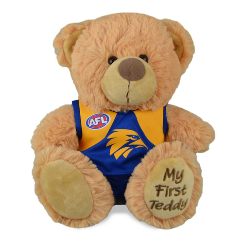 AFL West Coast First Teddy Bear 23cm Plush Stuffed Animal Kids Soft Toy