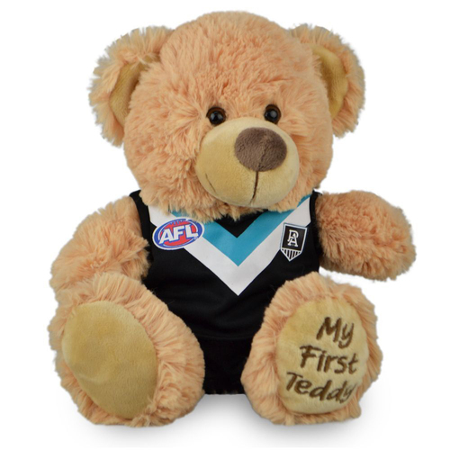 AFL Pt Adelaide First Teddy Bear 23cm Plush Stuffed Animal Kids Soft Toy