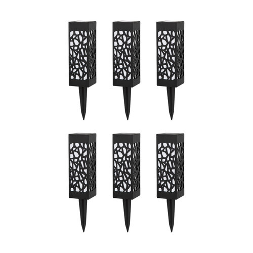 6x Licht Solar Flame Light 5.9x5.9x29cm