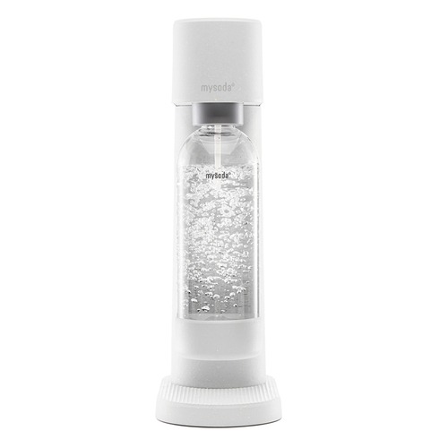 MySoda Woody Sparkling Water Maker w/1L Bottle White