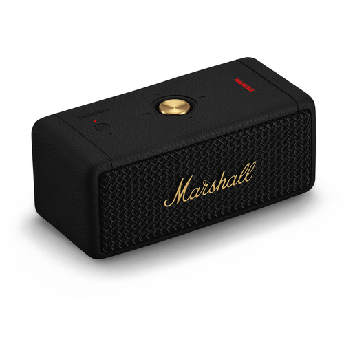Marshall Emberton II Portable Bluetooth Speakers For Phones - Black & Brass