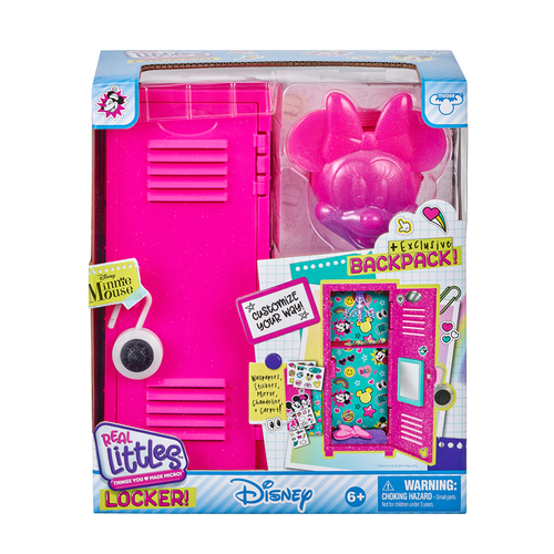 Real Littles Disney Minnie Mouse Locker & Backpack Set Kids Toy 6y+