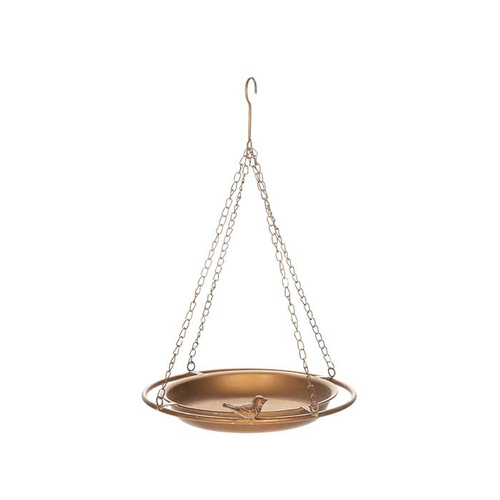 Garden 33.5x50cm Hanging Zinc Bird Feeder Outdoor Decor - Bronze