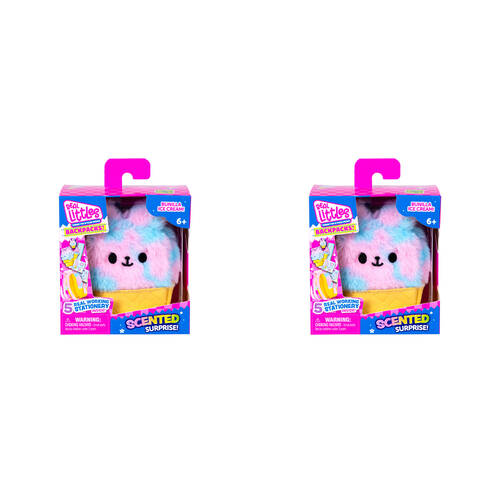 2PK Real Littles S9 Themed Scented Backpack Kids Bag Assorted 6y+