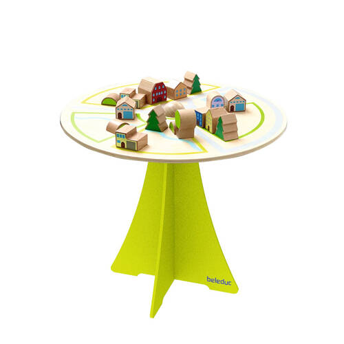 36pc Beleduc Wobbling City Game Wooden Balance Skill Kids/Children - 3y+