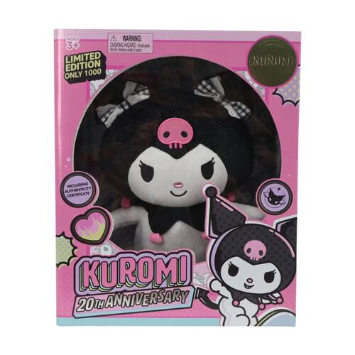 Hello Kitty Limited Edition Kuromi 20th Anniversary Kids Plush Toy 12 Inch