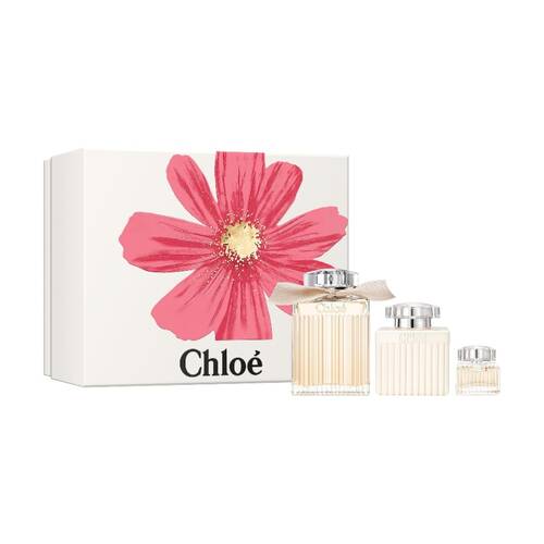 3pc Chloe Signature Women 100ml EDP & Body Lotion 5ml EDP Travel Spray Set