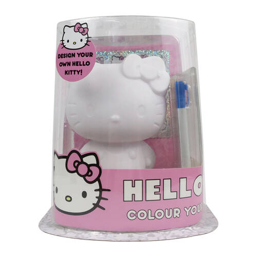 Hello Kitty Colour Your Own Figure Set 19x16.5cm Kids 3y+