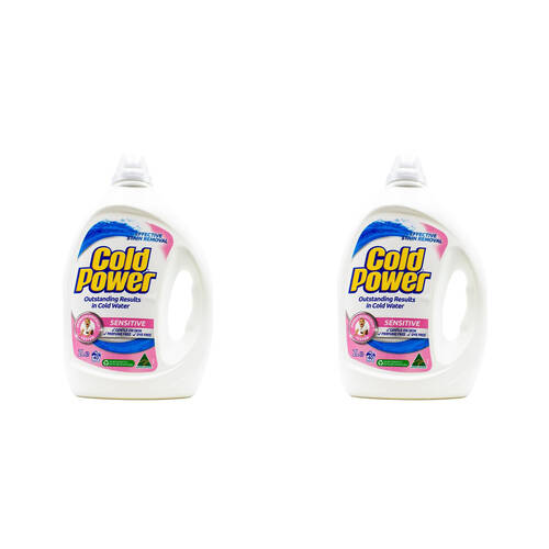 2PK Cold Power 2L Laundry Liquid Effective Stain Remover Sensitive Skin Care