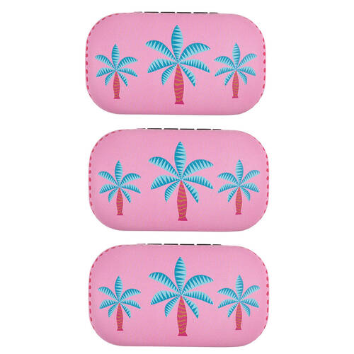 3PK Annabel Trends Safe Keeper Storage Case Organiser 8x5cm Fiesta Palm